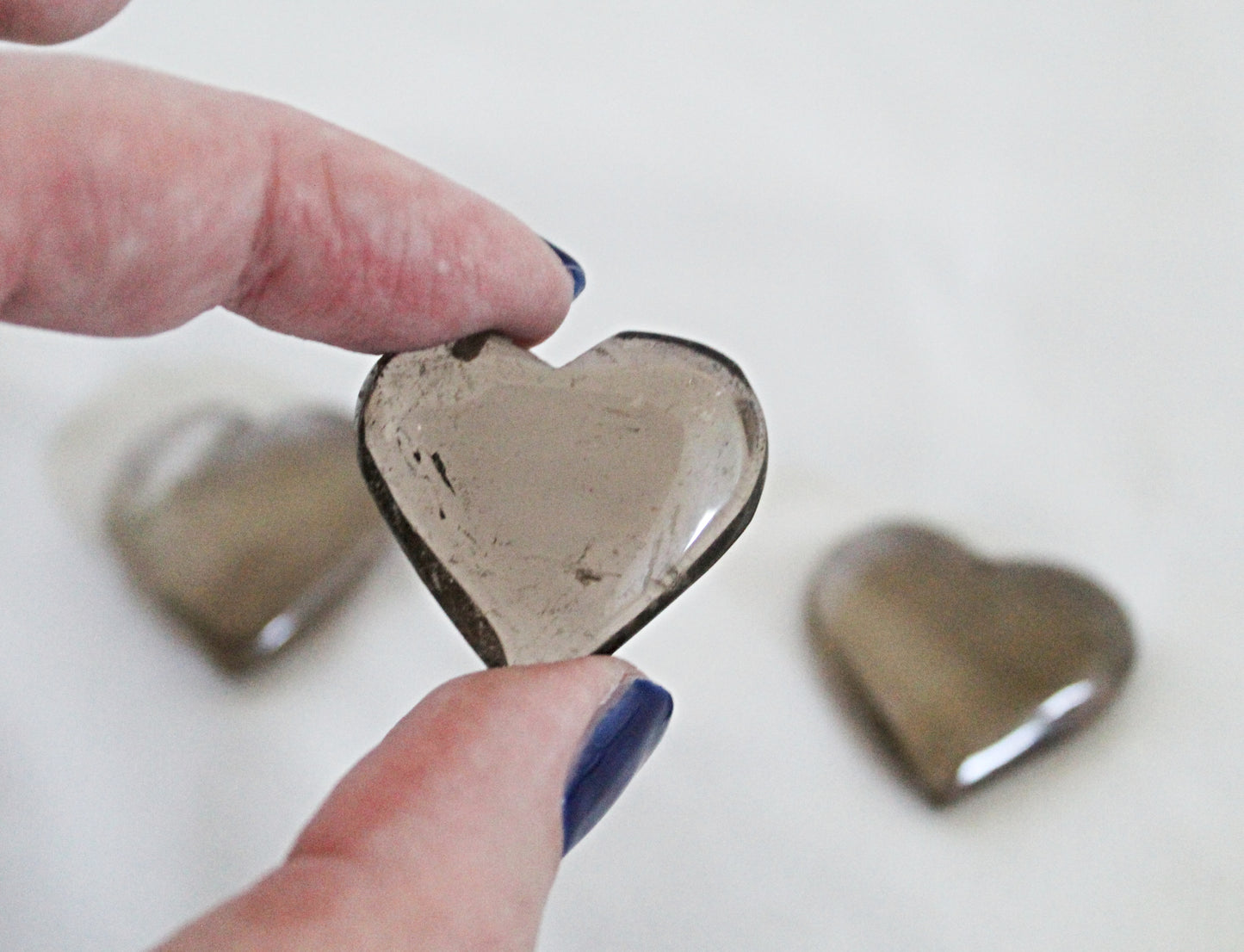 Smoky Quartz Hearts