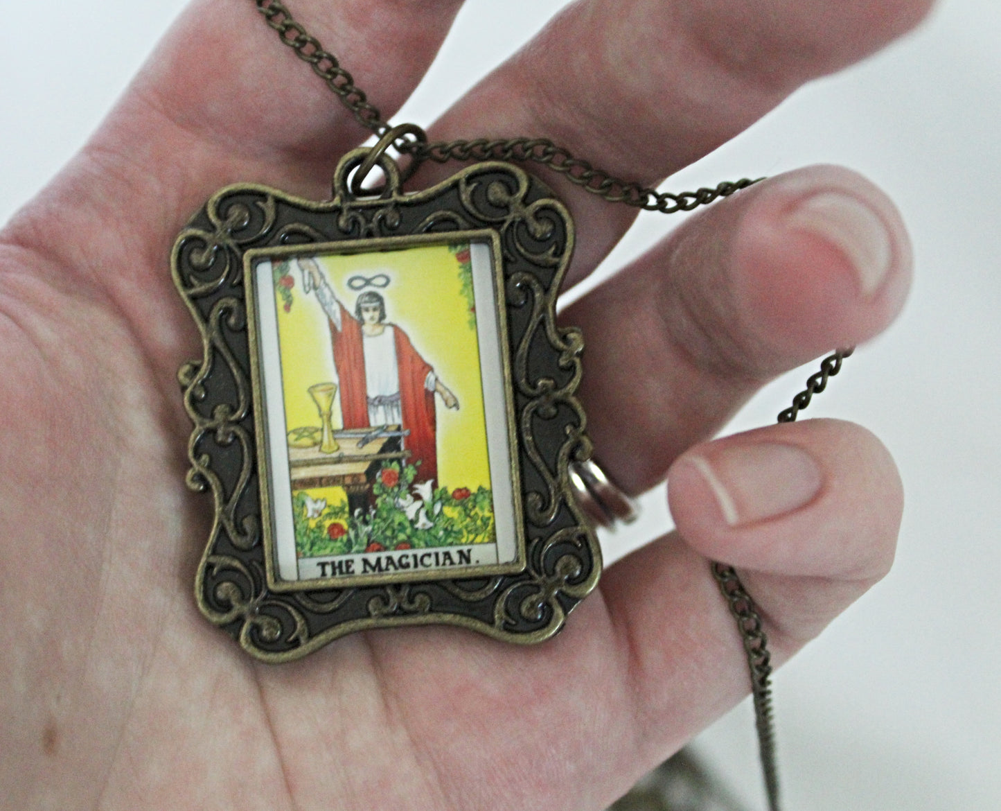 The Magician Tarot Card Necklace