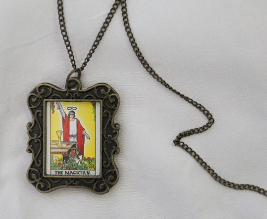 The Magician Tarot Card Necklace