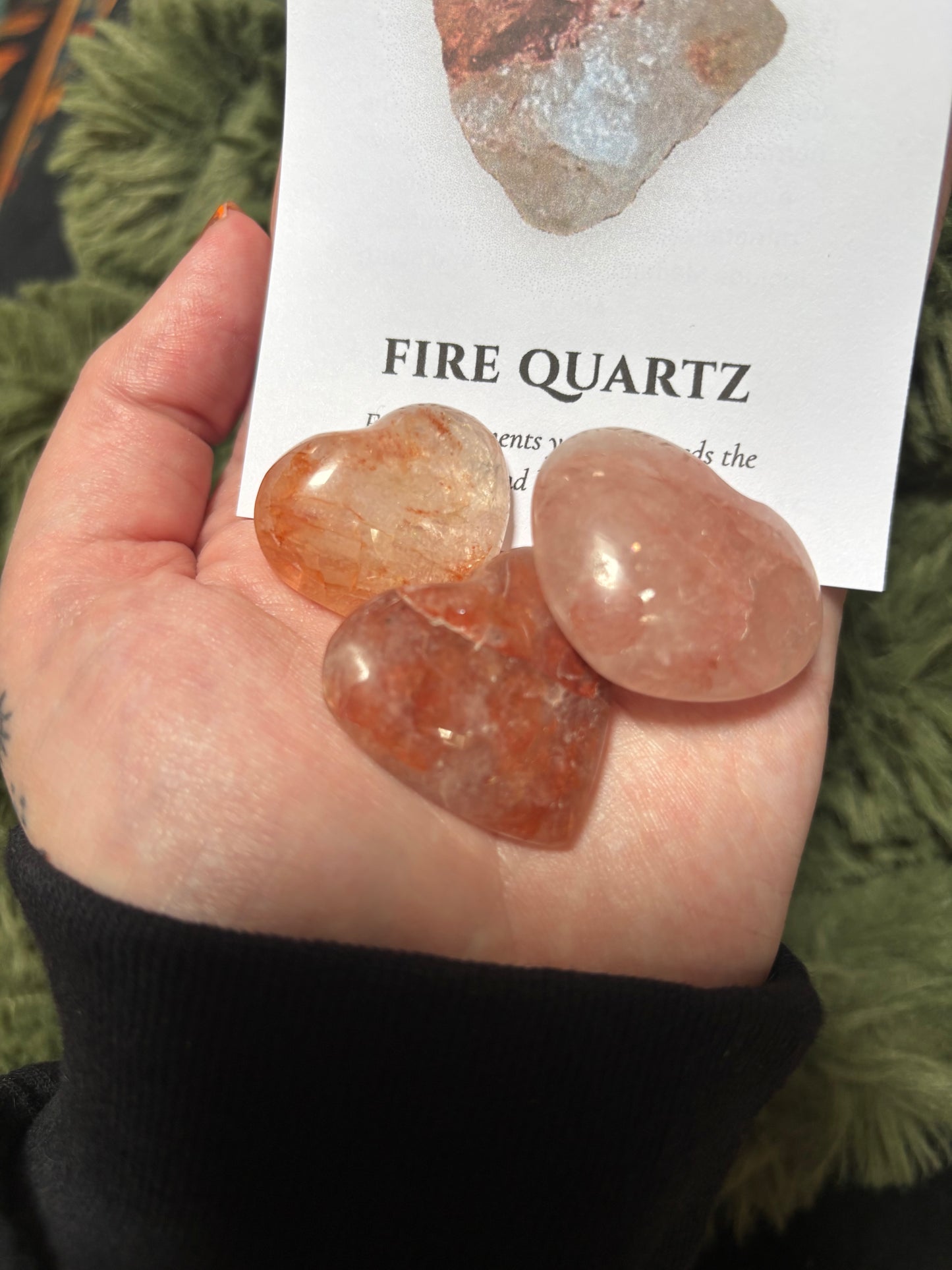 Fire Quartz Hearts