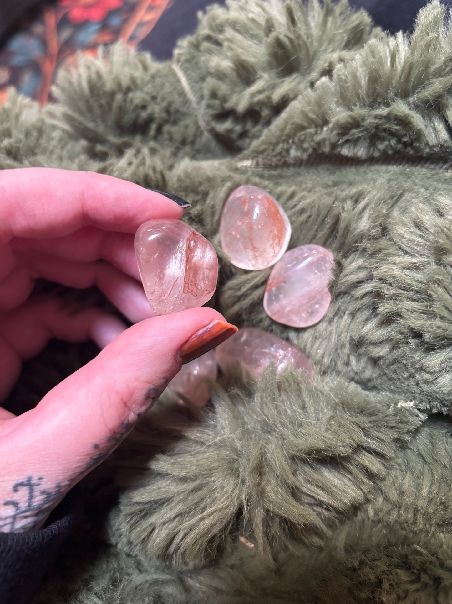 Fire Quartz Tumbles