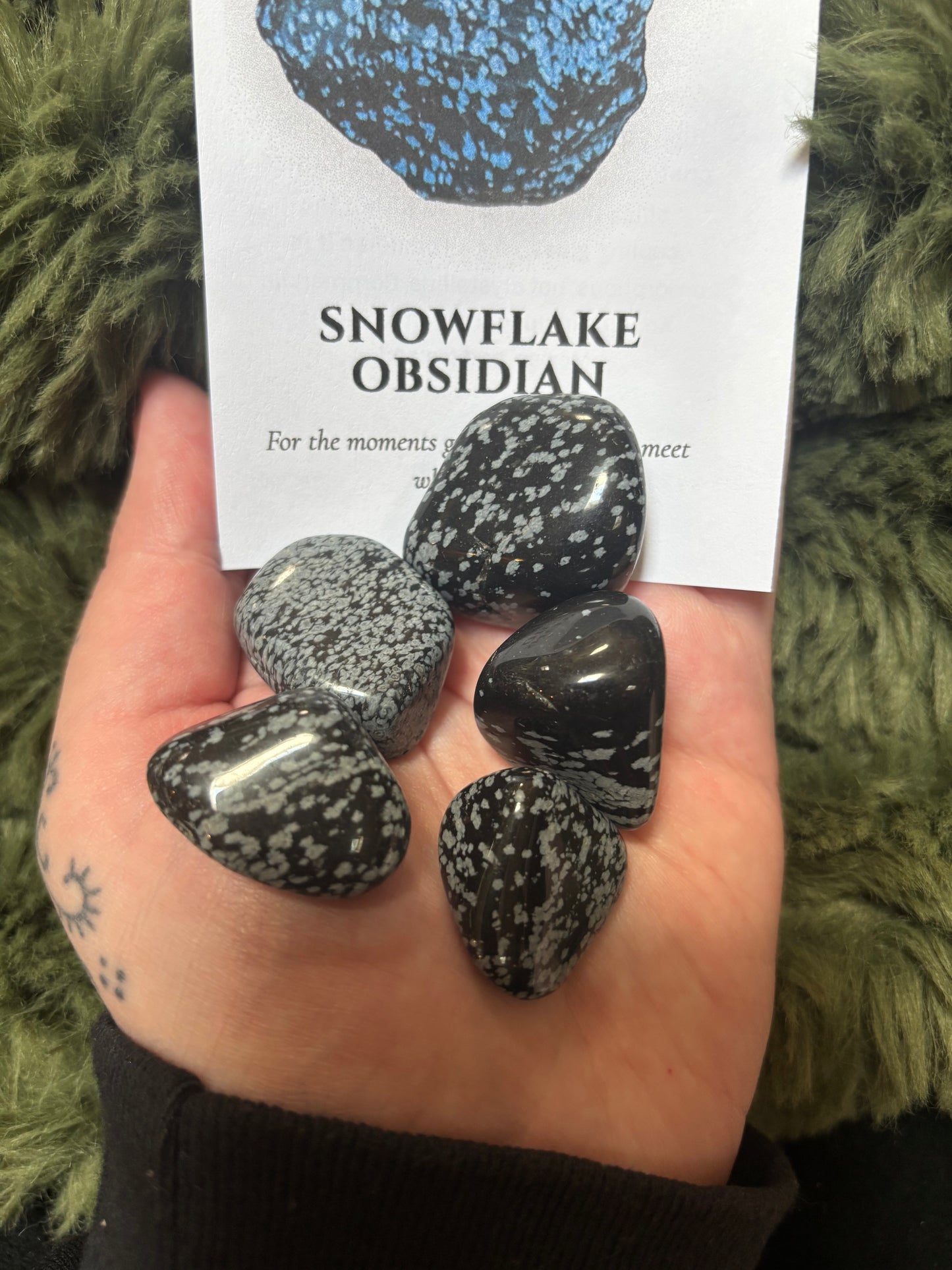 Snowflake Obsidian Tumbles