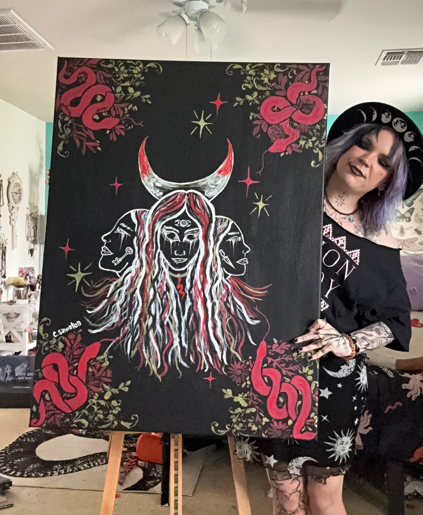 Hecate Acrylic Painting