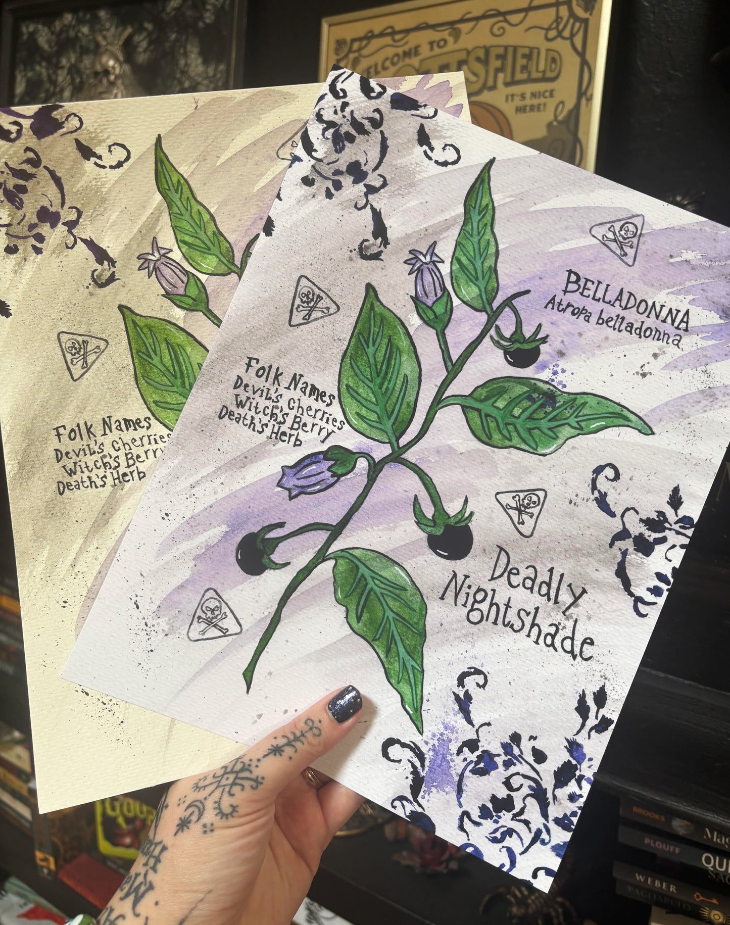 Belladonna Deadly Nightshade Art Print