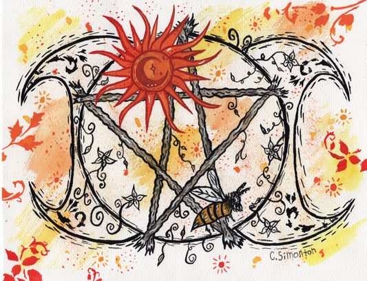 Summer Triple Moon Art Print