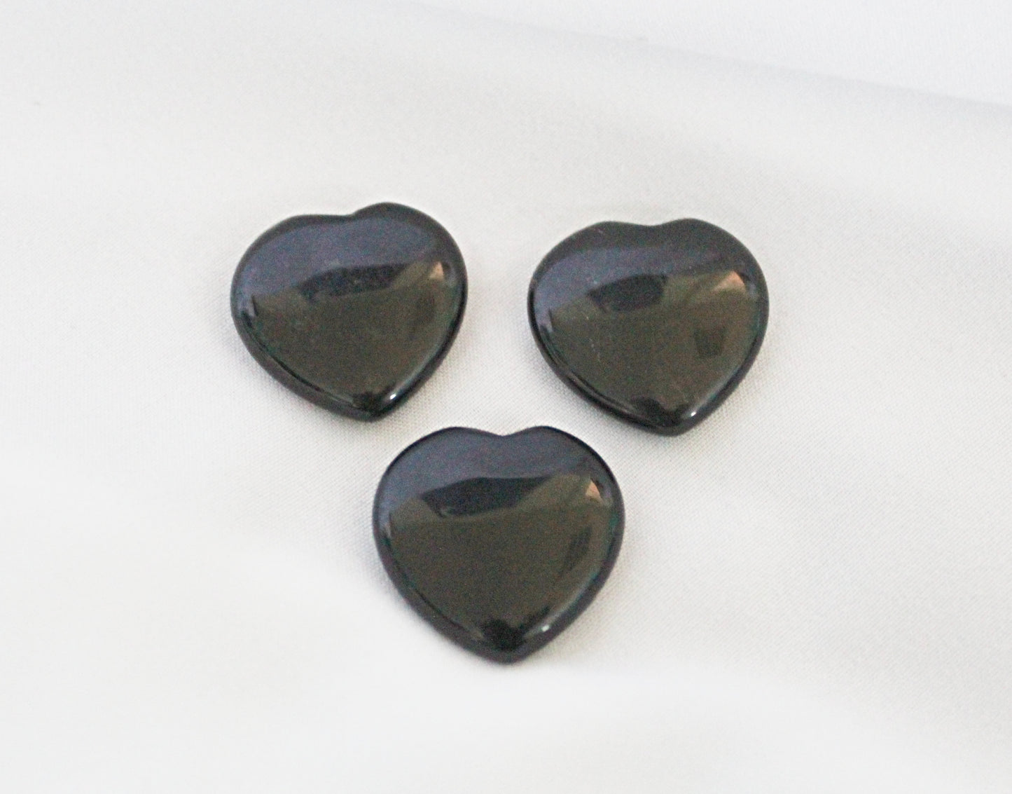 Black Obsidian Crystal Heart Carving
