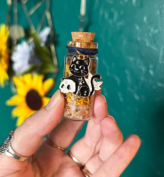 Cat Charm Spell Jar