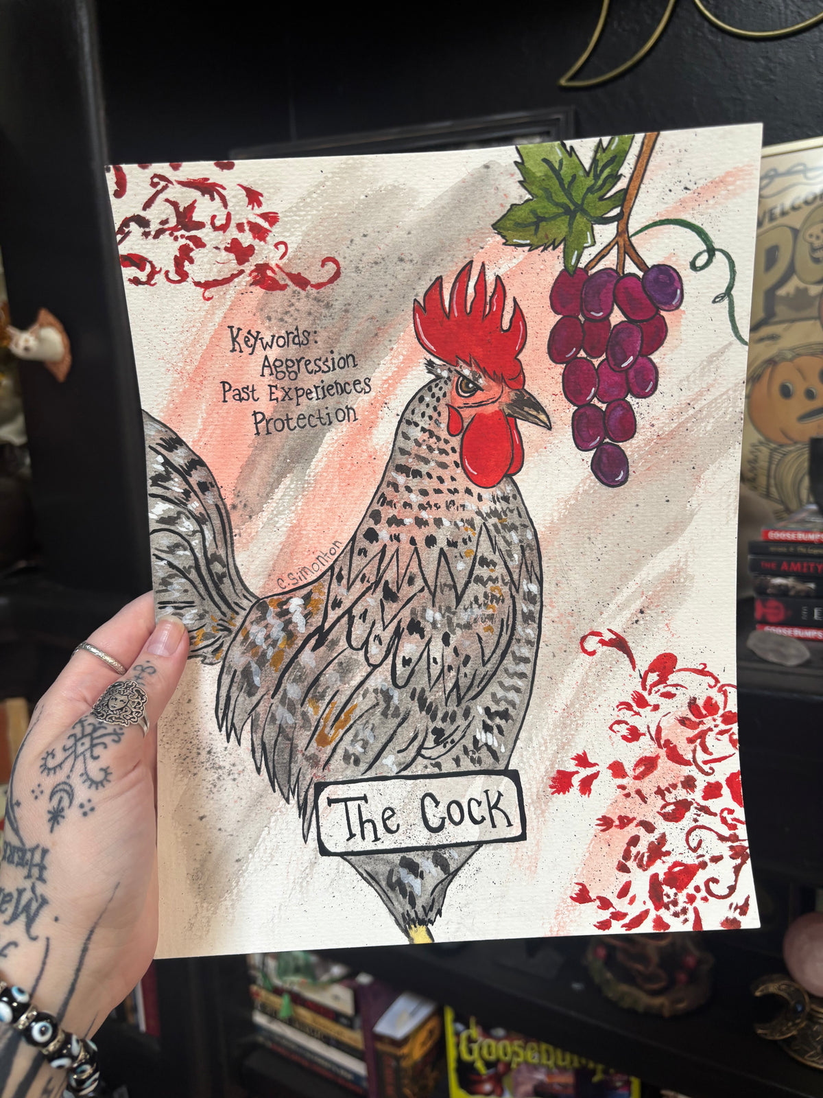 Rooster The Cock Art Print