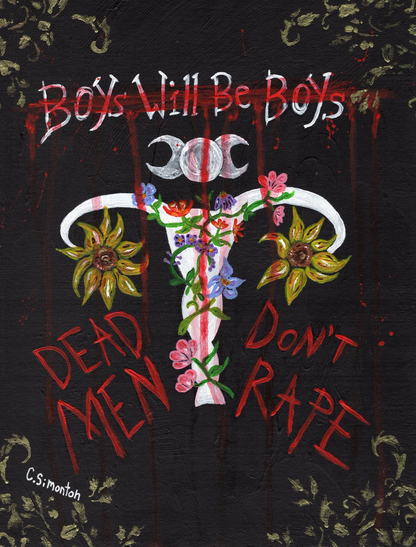 Dead Men Don't Rape Boys Will Be Boys Art Print