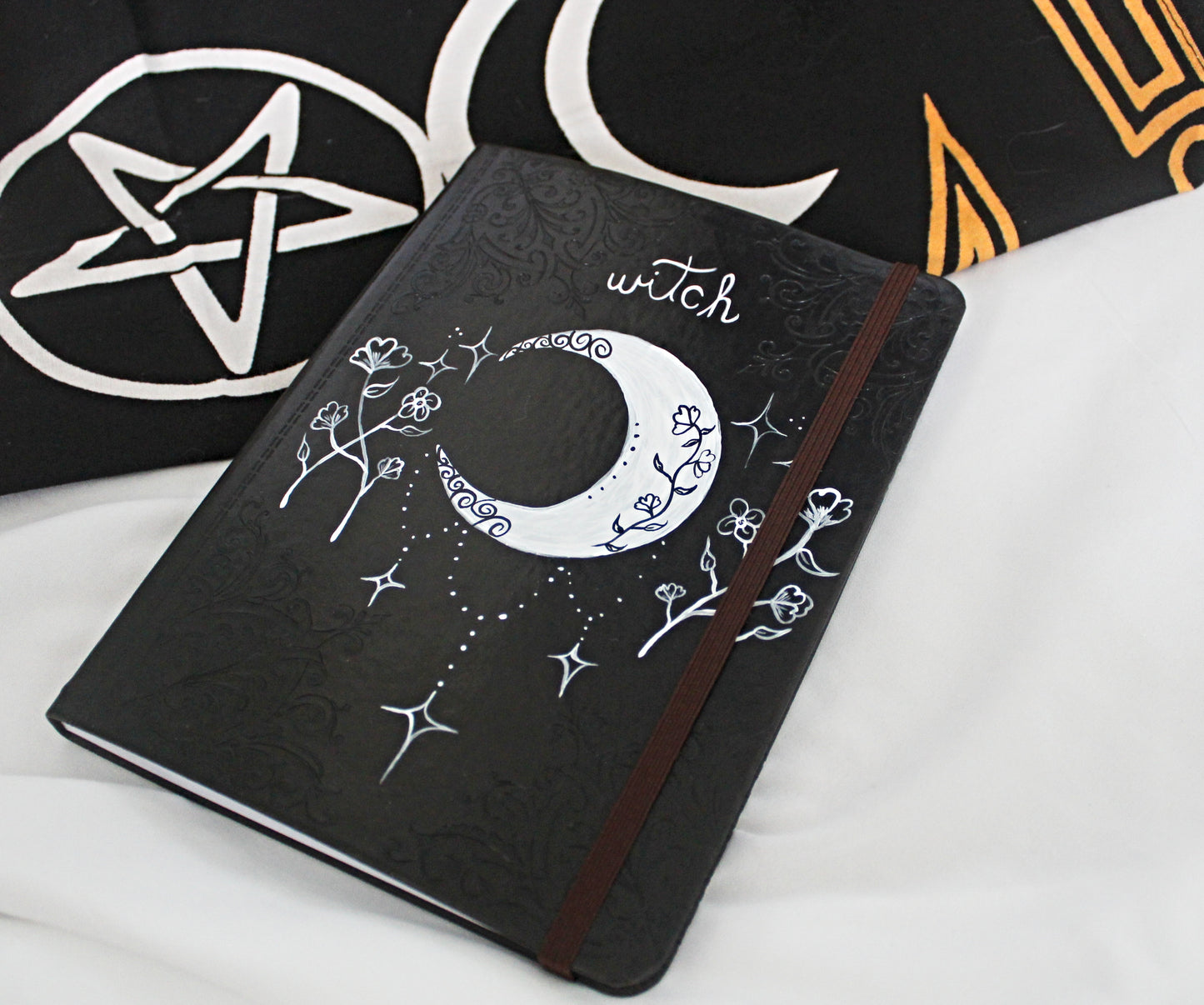 Painted Moon and Wildflower Journal