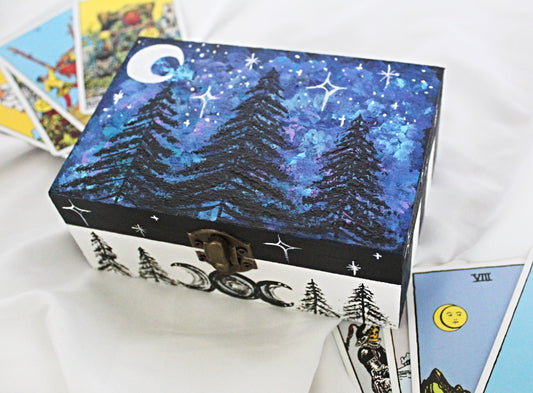 Forest Night Sky Tarot Card Box