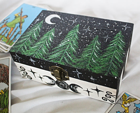 Green Forest Tarot Card Box