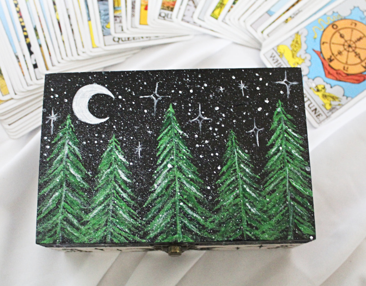 Green Forest Tarot Card Box