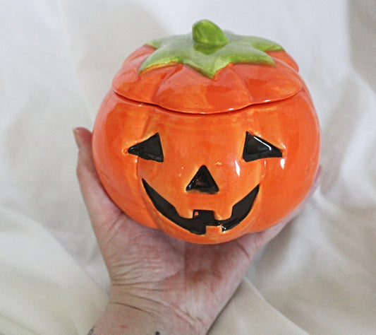 Vintage Jack-O-Lantern Jar