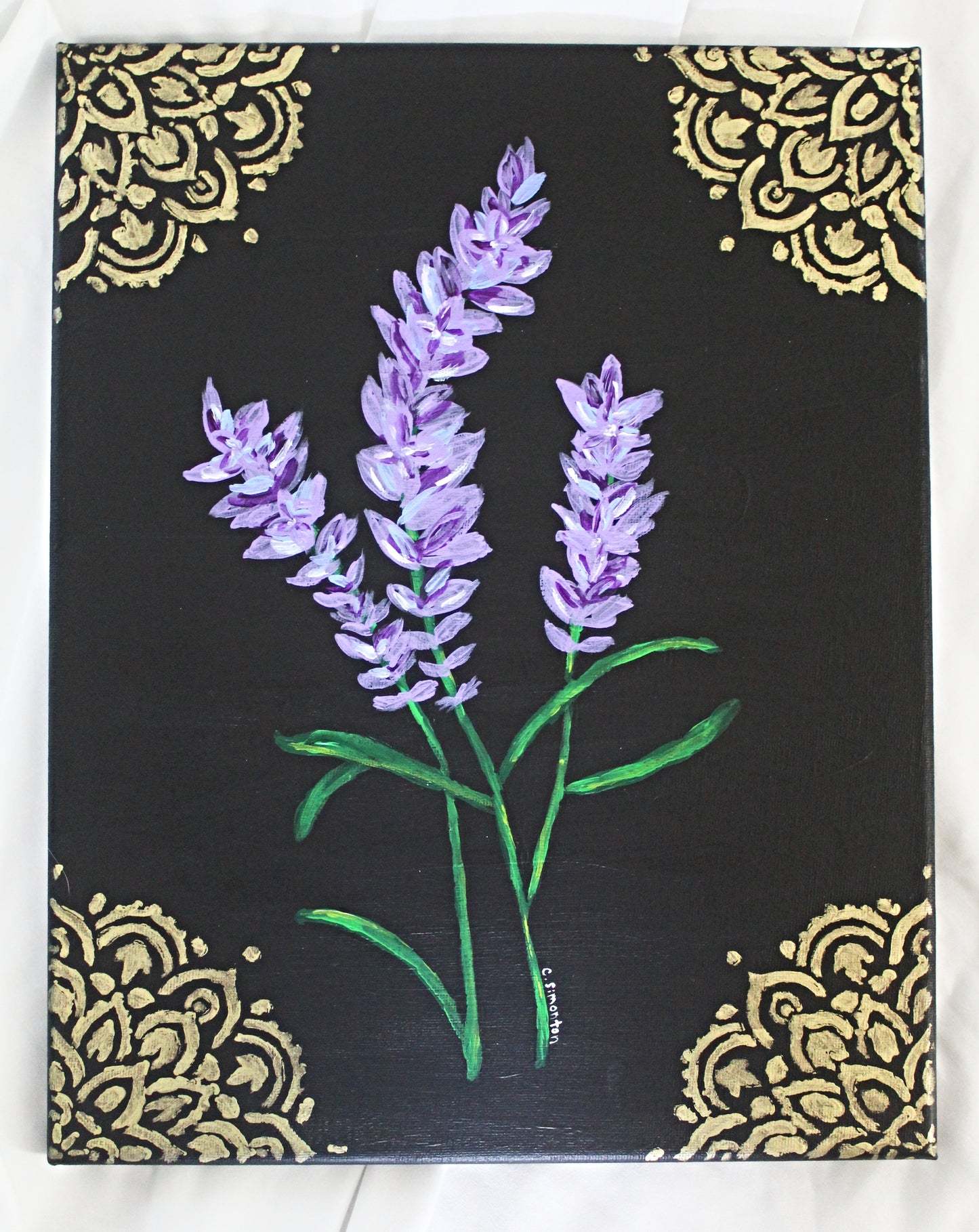 Lavender Whimsigoth Acrylic Painting