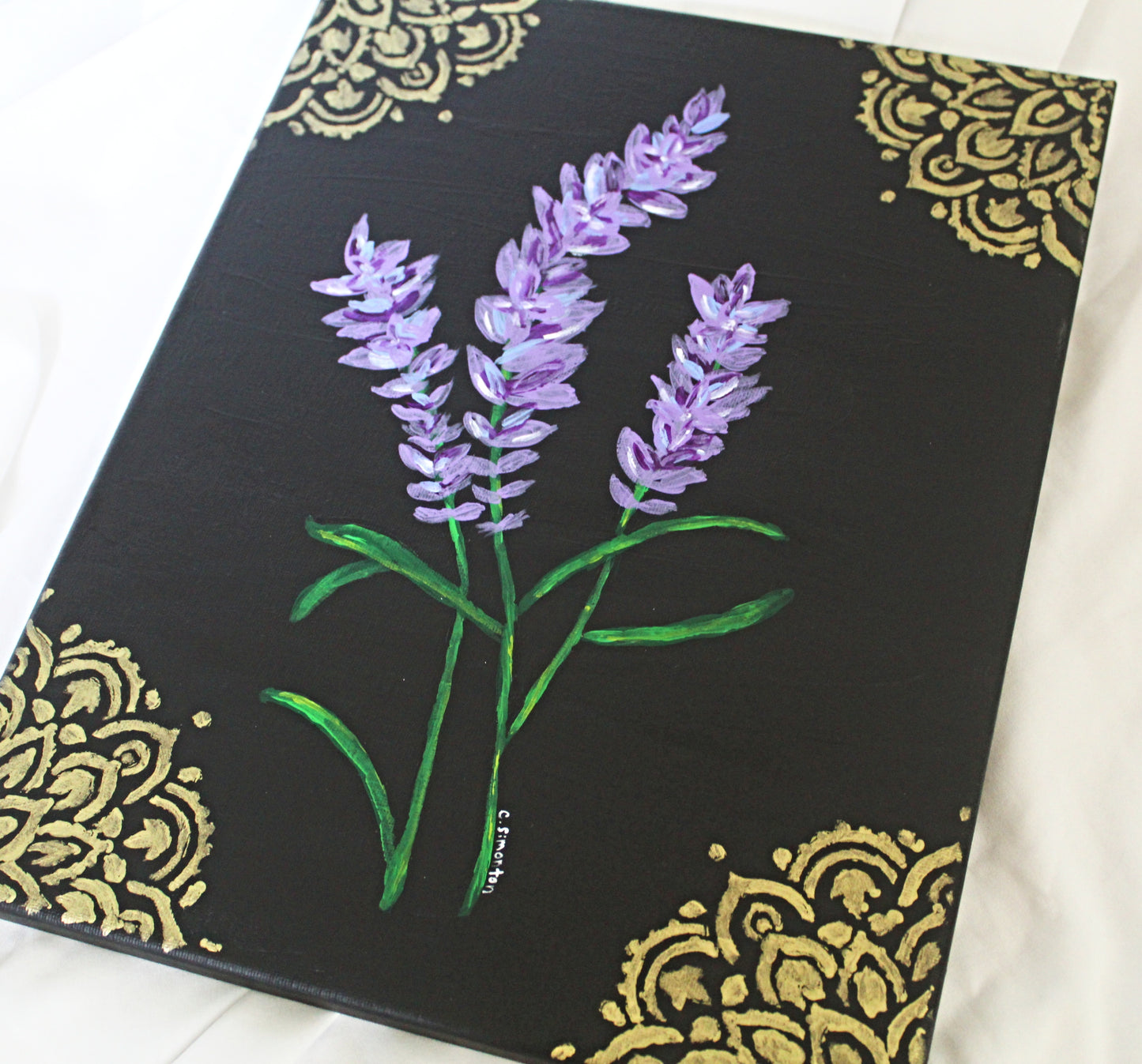 Lavender Whimsigoth Acrylic Painting