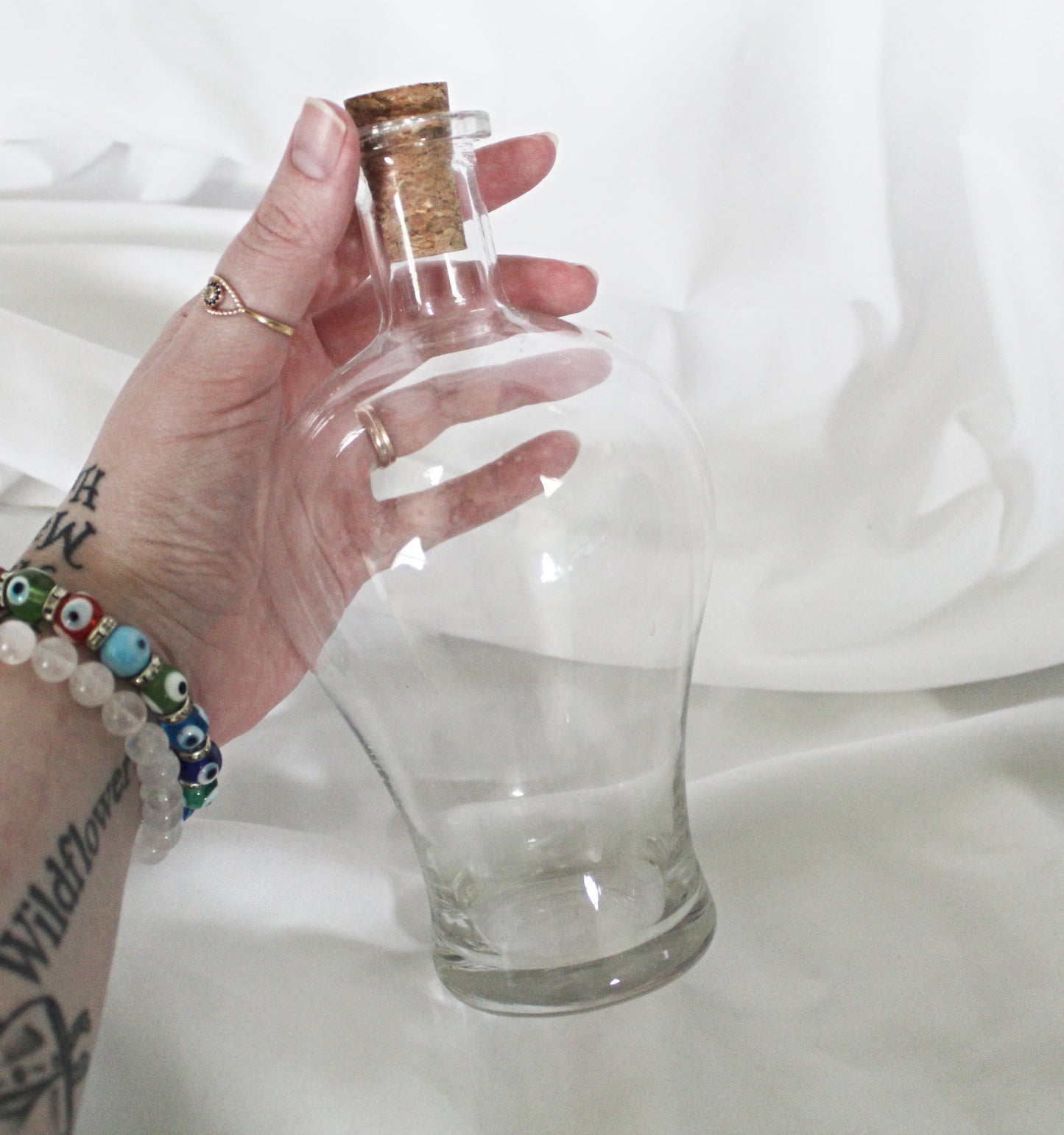 Vintage Glass Moon Water Jar