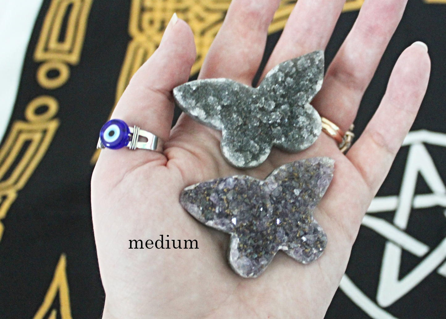 Amethyst Crystal Butterflies