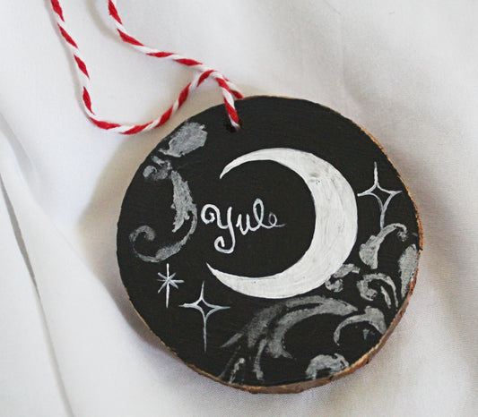 Yule Moon Ornament