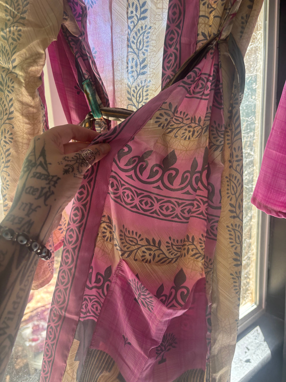 Pink Witch Cloak Robe M/L