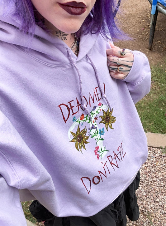 Dead Men Don't Rape Lavender Hoodie