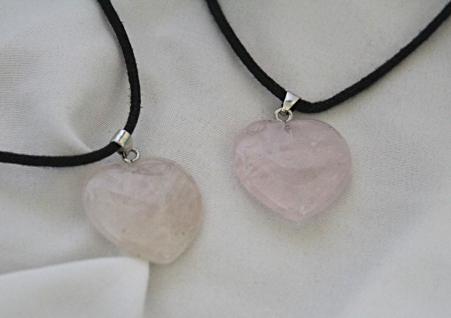 Rose Quartz Heart Necklace