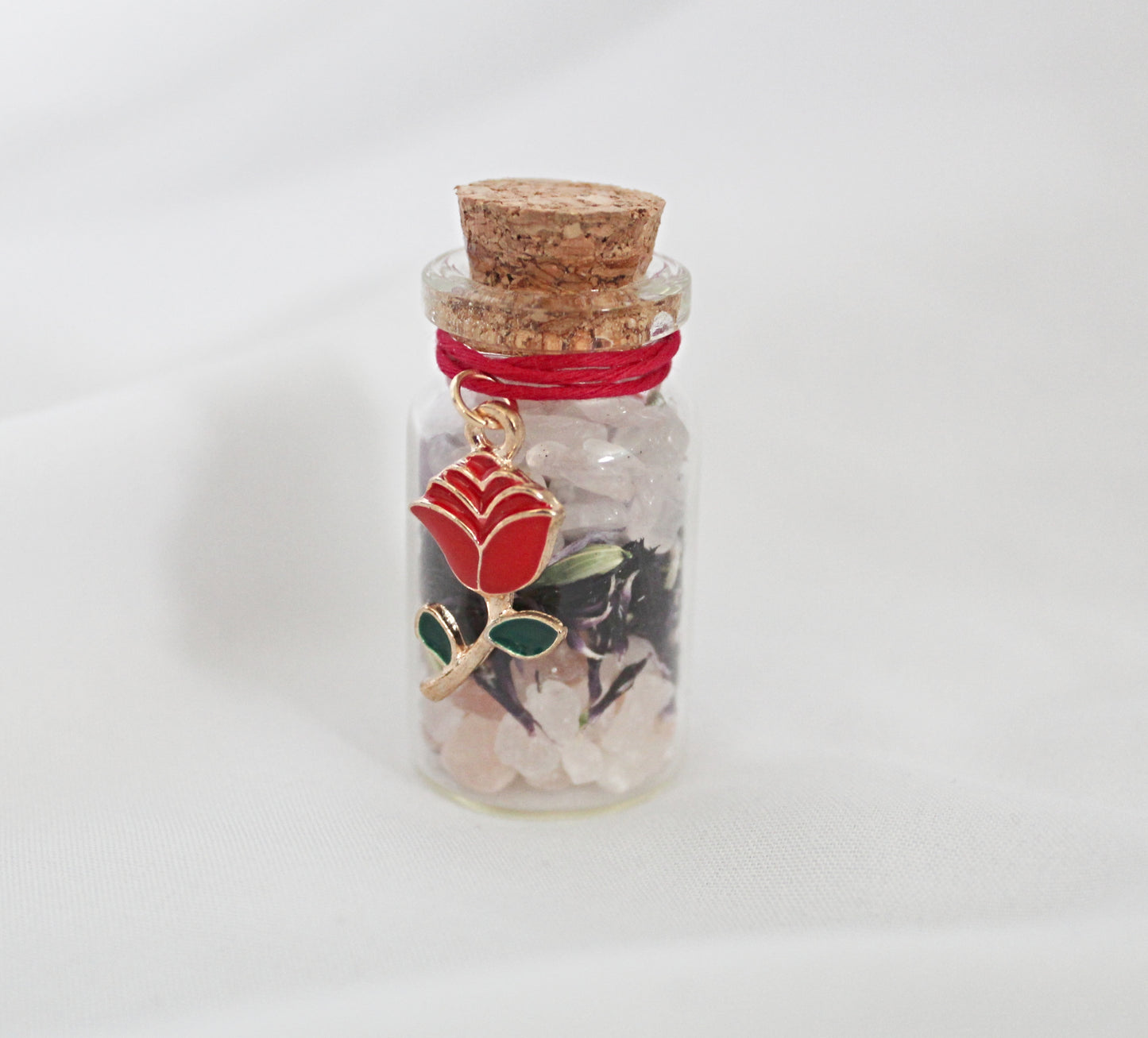Rose Charm Wildflower Spell Jar