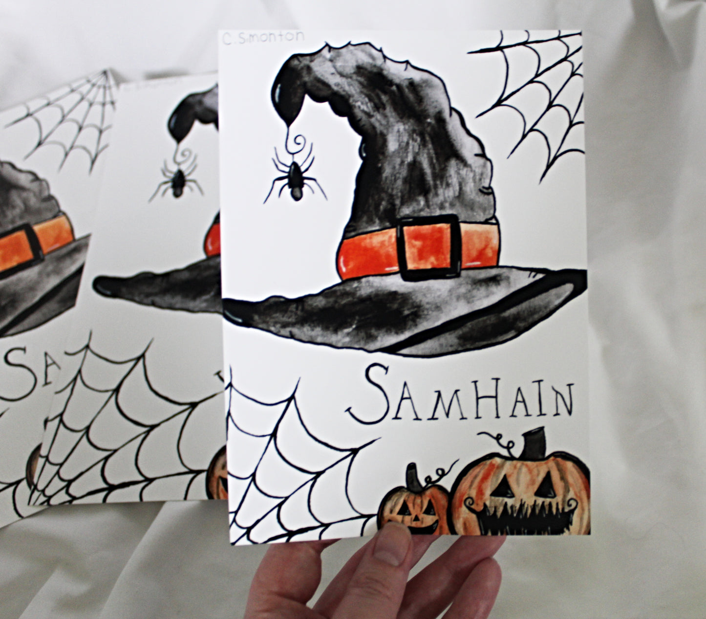 Samhain Witch Hat Art Print