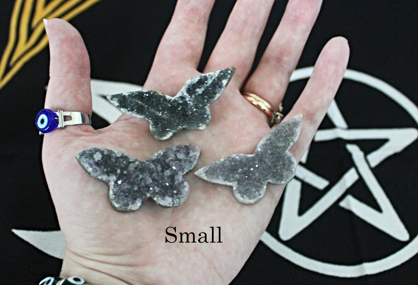 Amethyst Crystal Butterflies