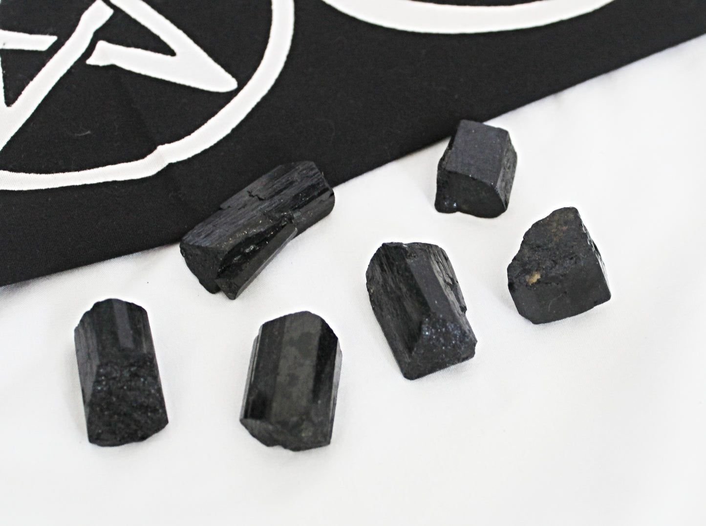 Small Black Tourmaline Raw Crystals
