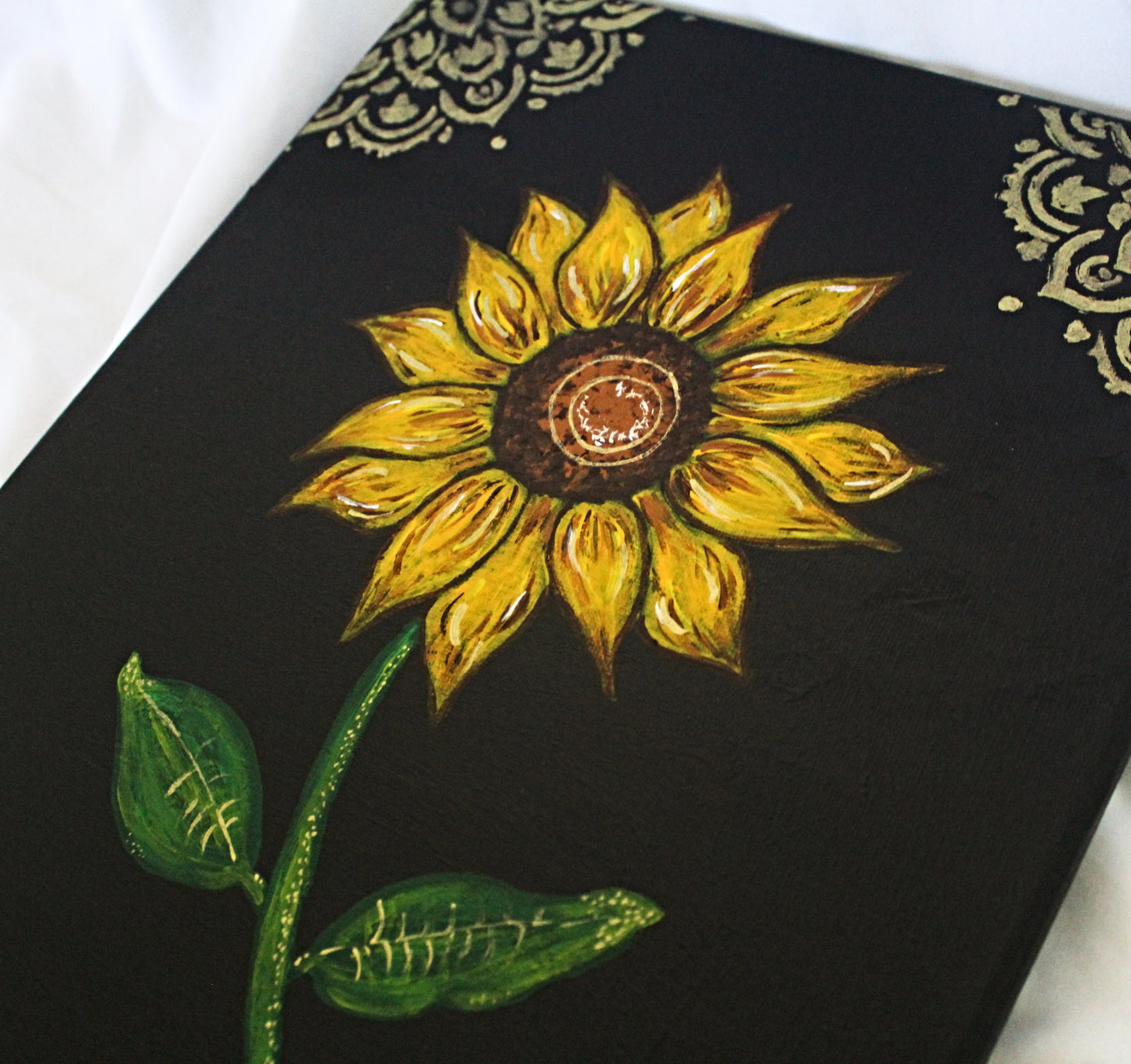 Sunflower Whimsigoth Acrylic Painting