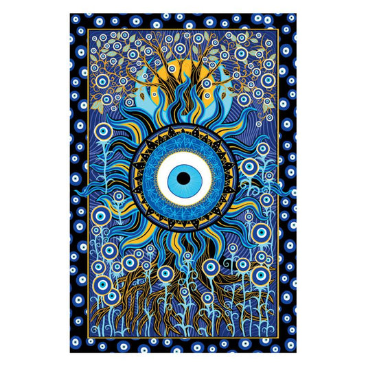 Evil Eye Protection Tapestry