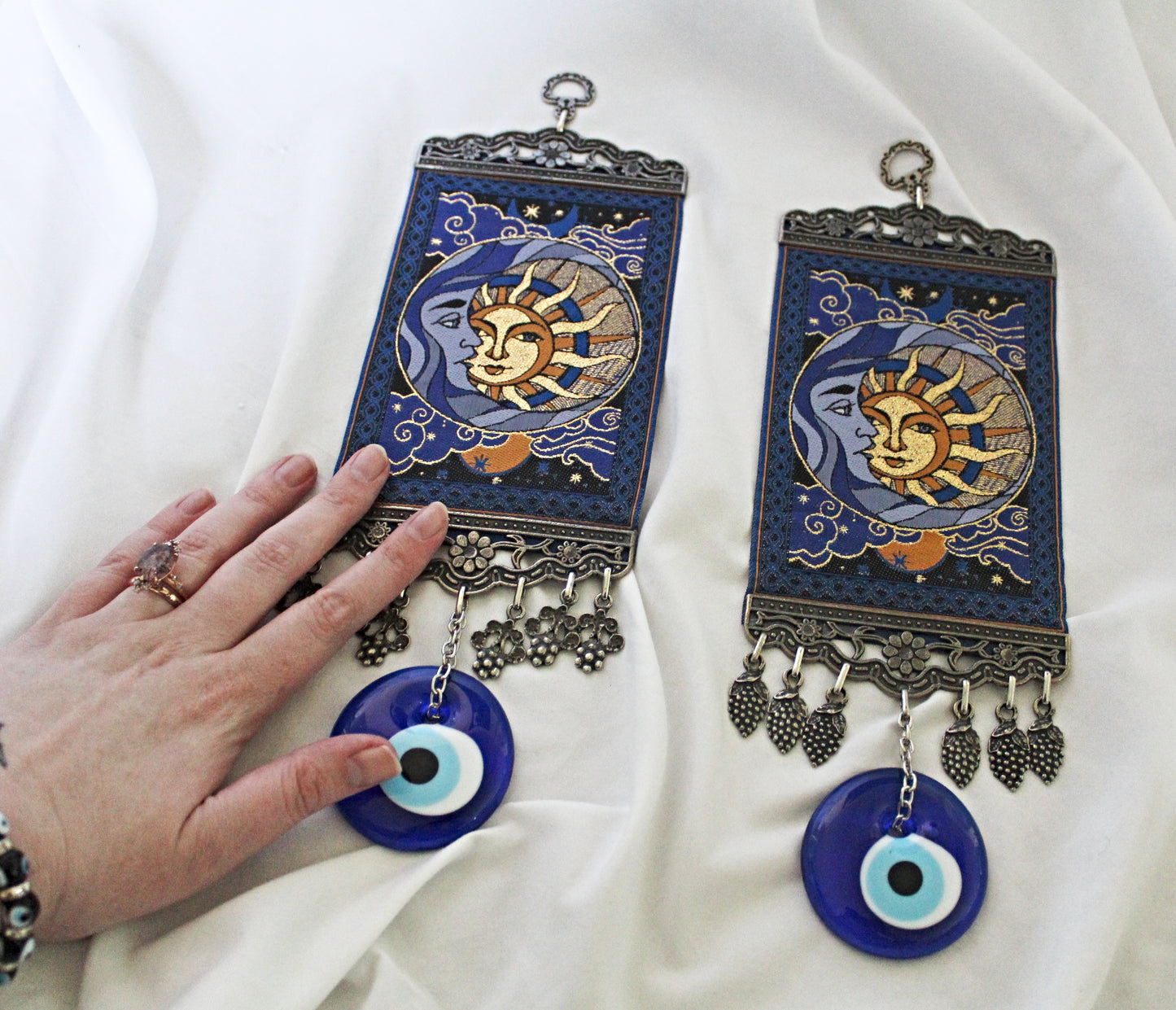 Sun and Moon Evil Eye Protection Wall Hanging