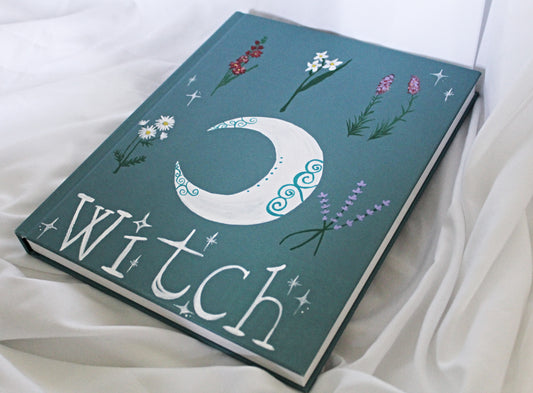 Large Hand Painted Witch Journal