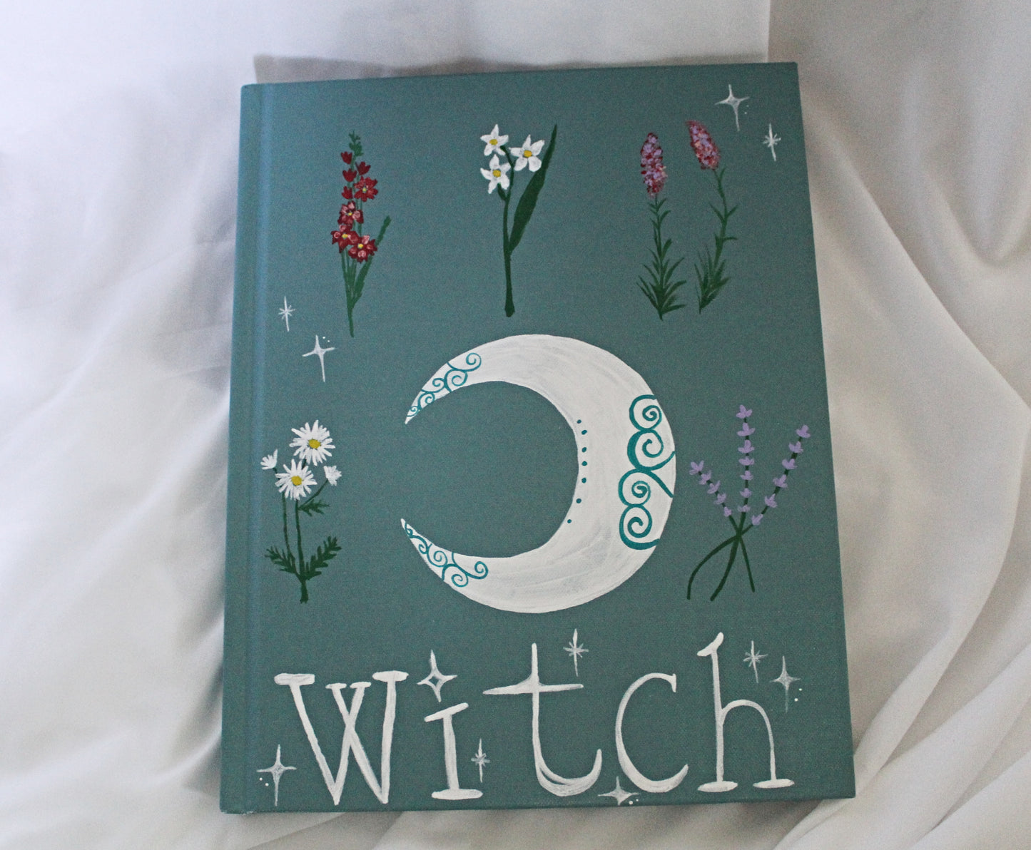 Large Hand Painted Witch Journal