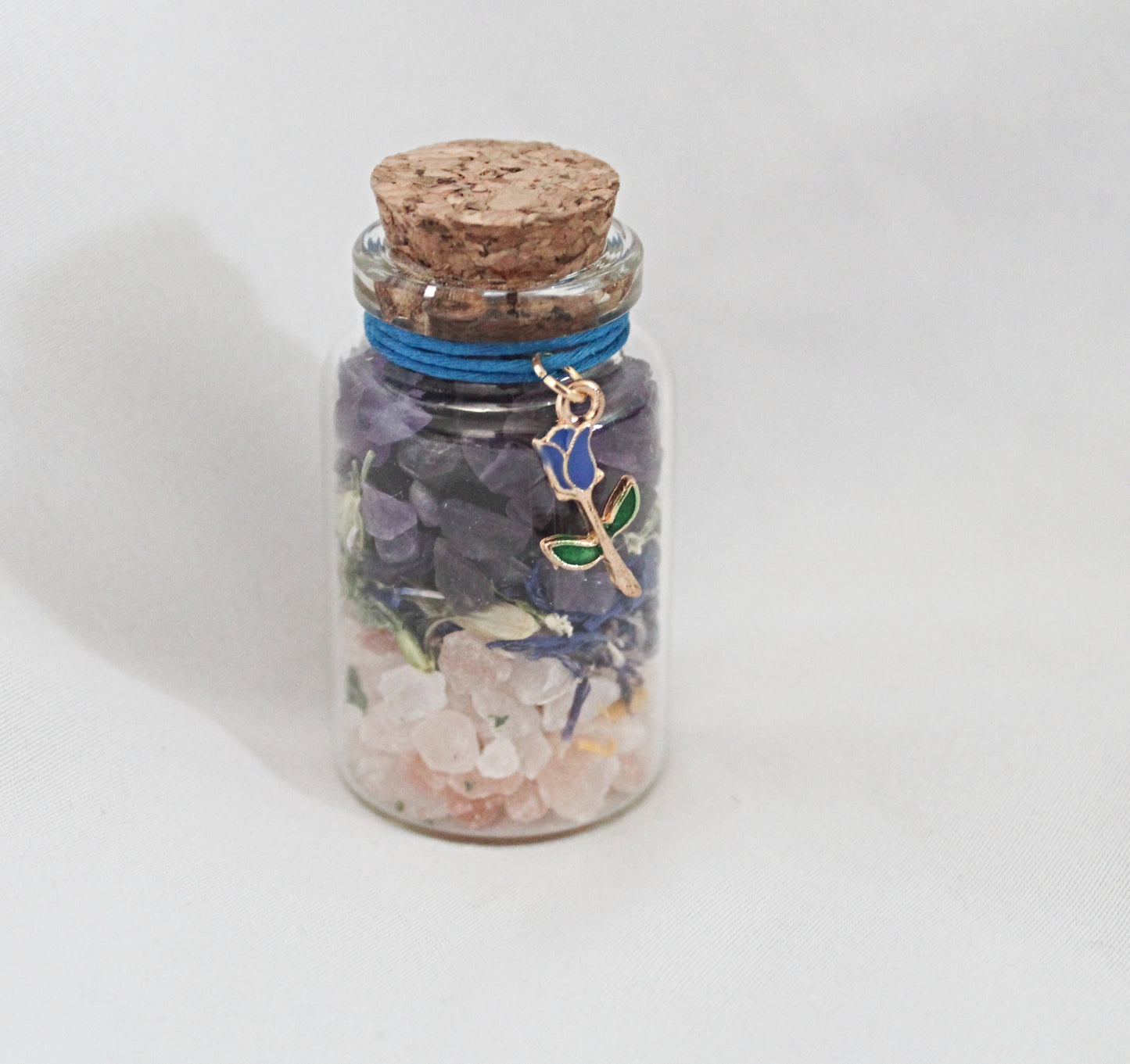 Wildflower Spell Jar featuring Amethyst