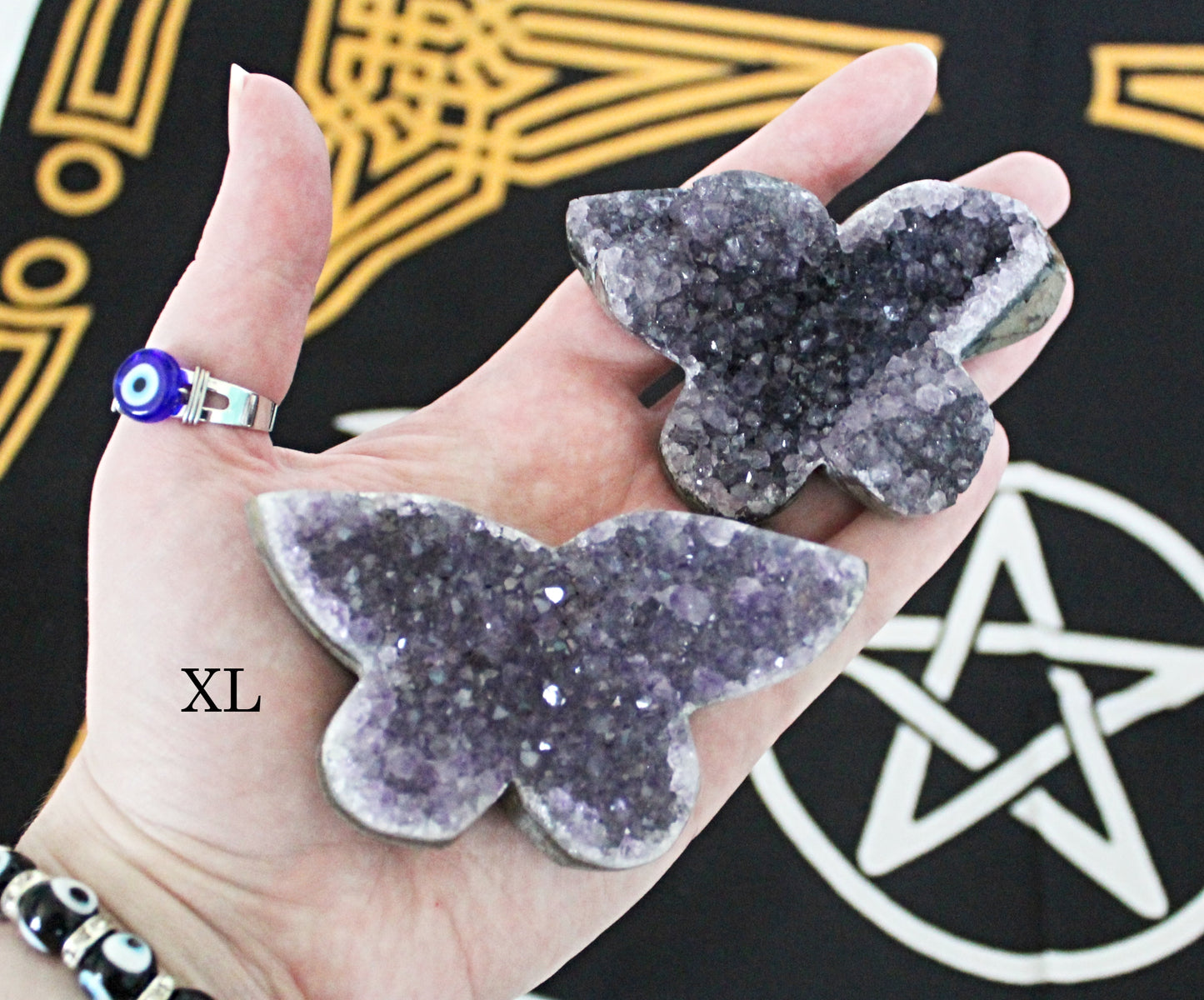 Amethyst Crystal Butterflies