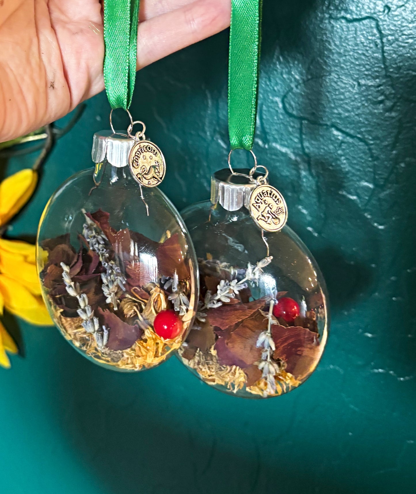 Zodiac Sign Yule Ornament Witch Ball