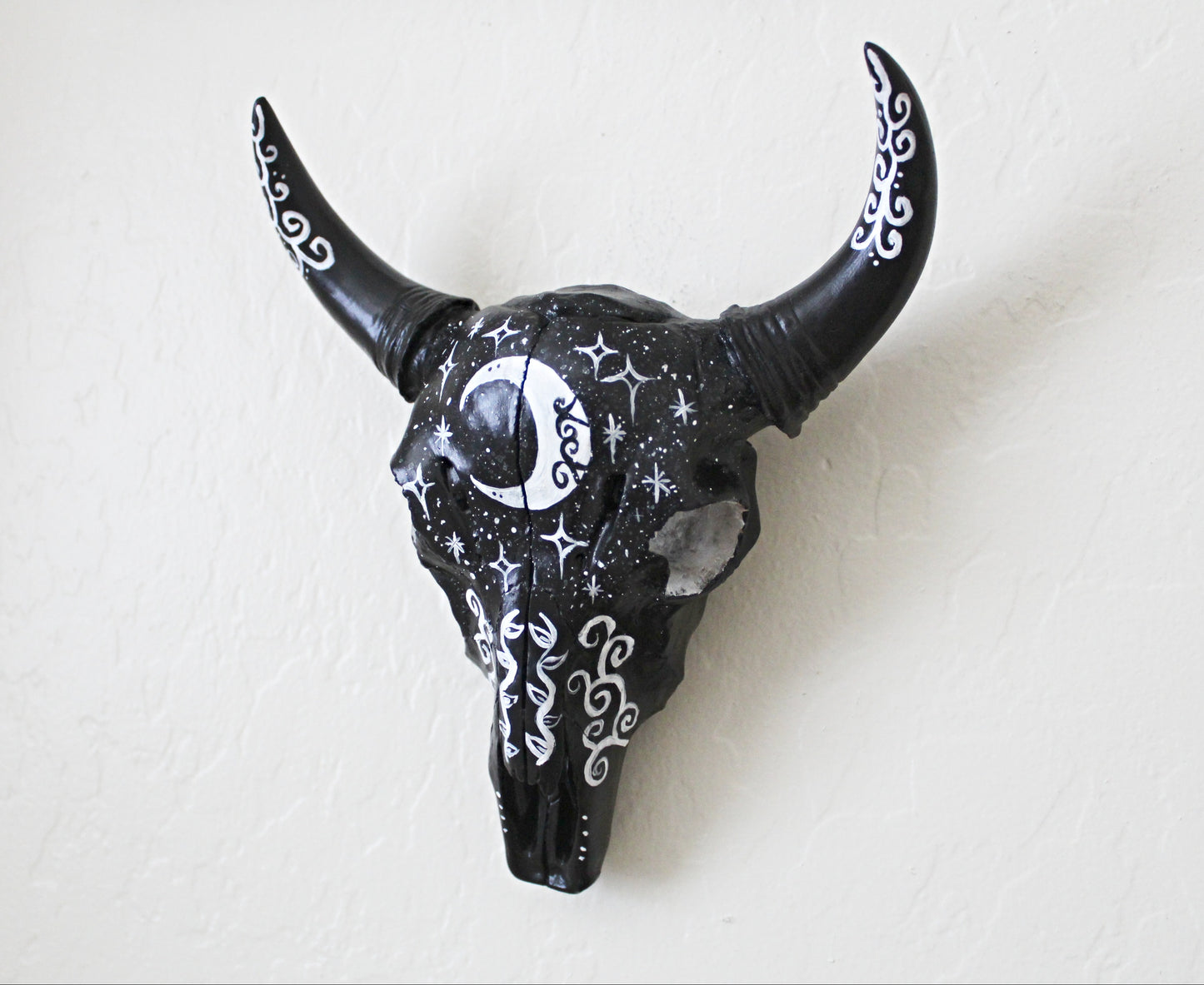 Night Sky Bull Wall Hanging