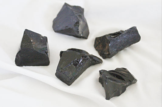 Raw Black Obsidian Chunks