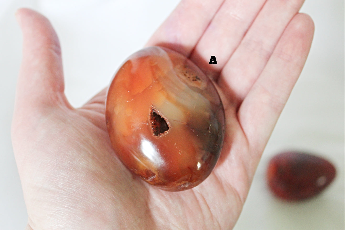 Carnelian Palm Stones