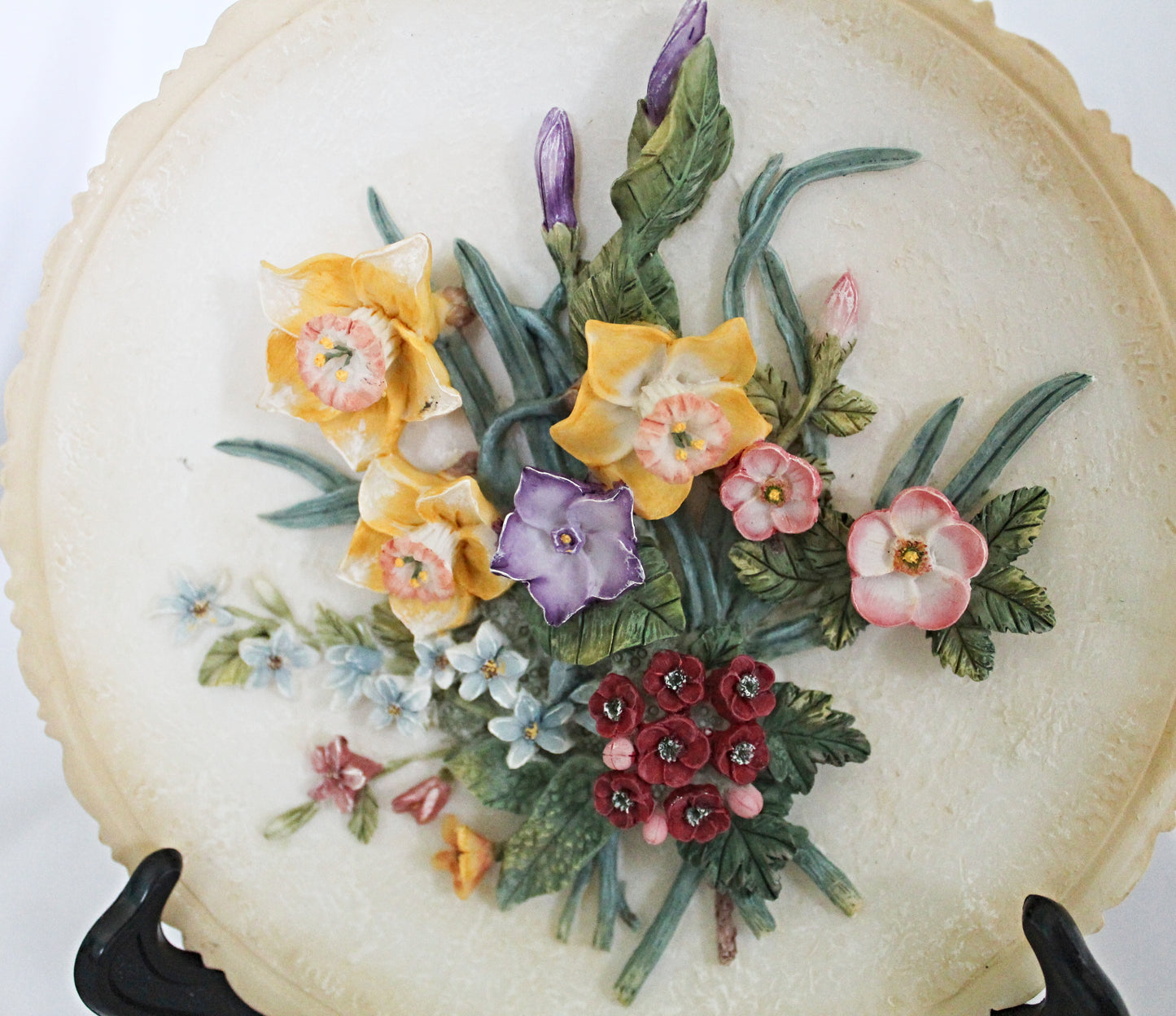 Antique Floral Plate