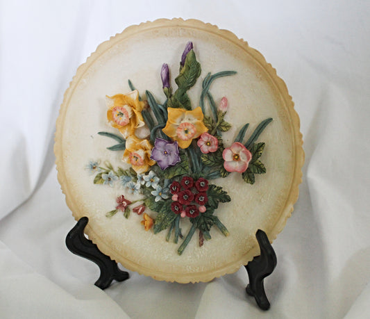 Antique Floral Plate