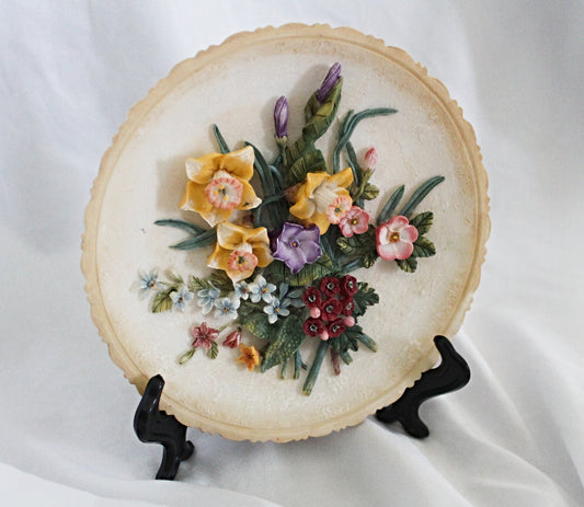 Antique Floral Plate