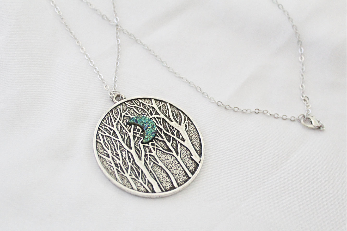 Green Moon Forest Necklace