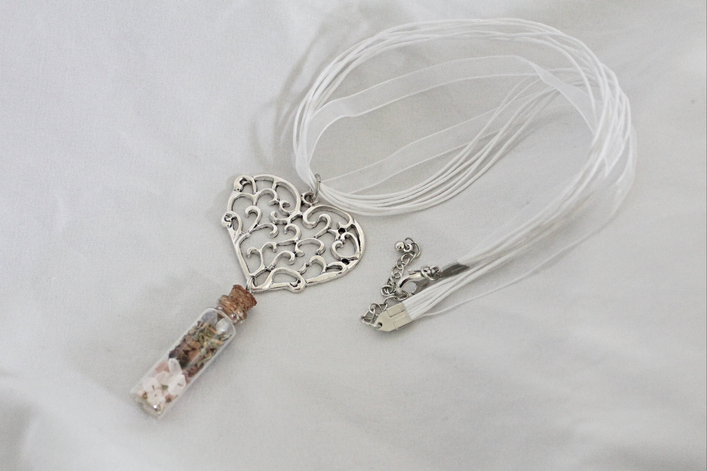 Heart Spell Jar Necklace