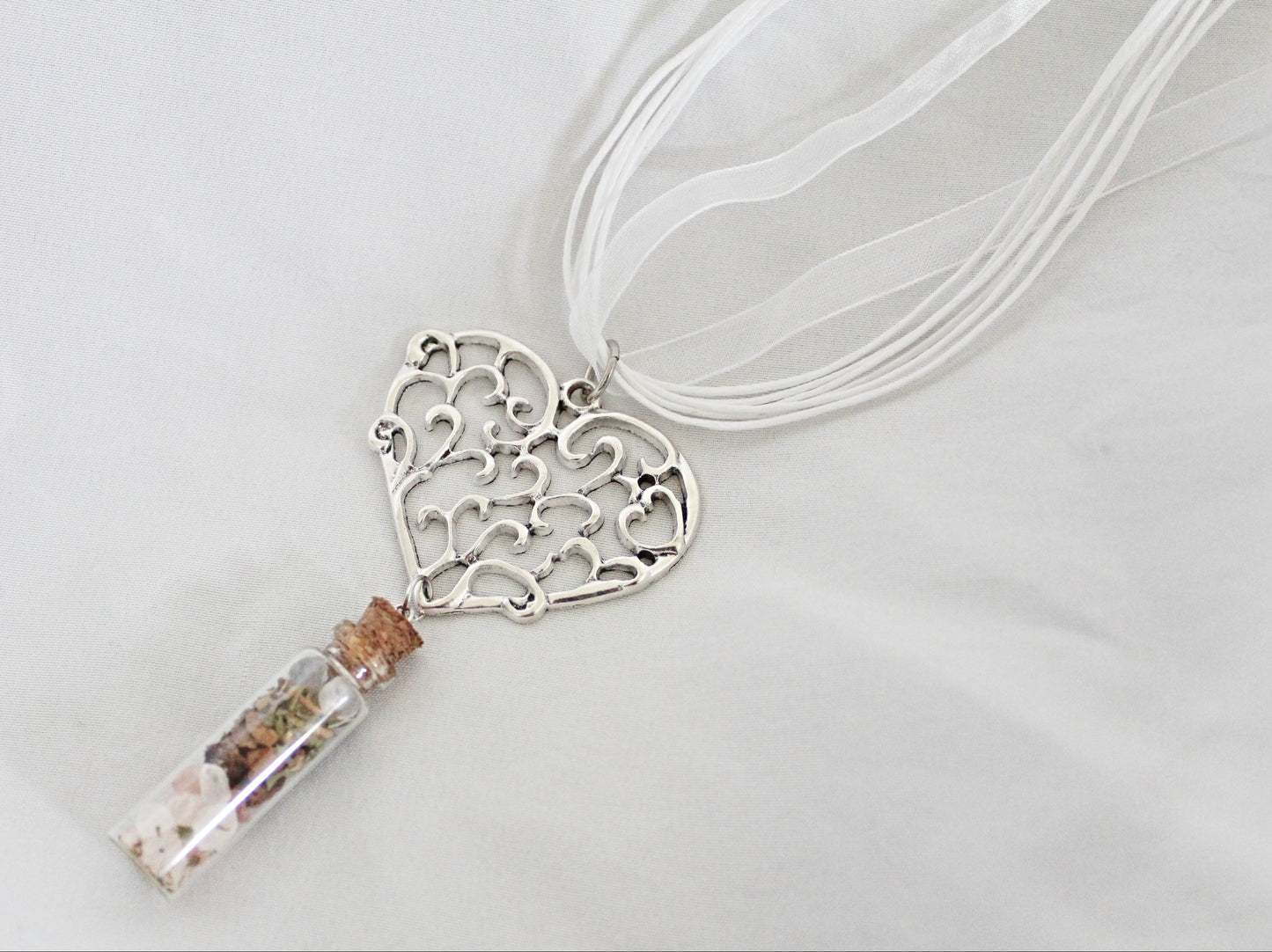 Heart Spell Jar Necklace