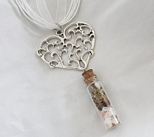 Heart Spell Jar Necklace