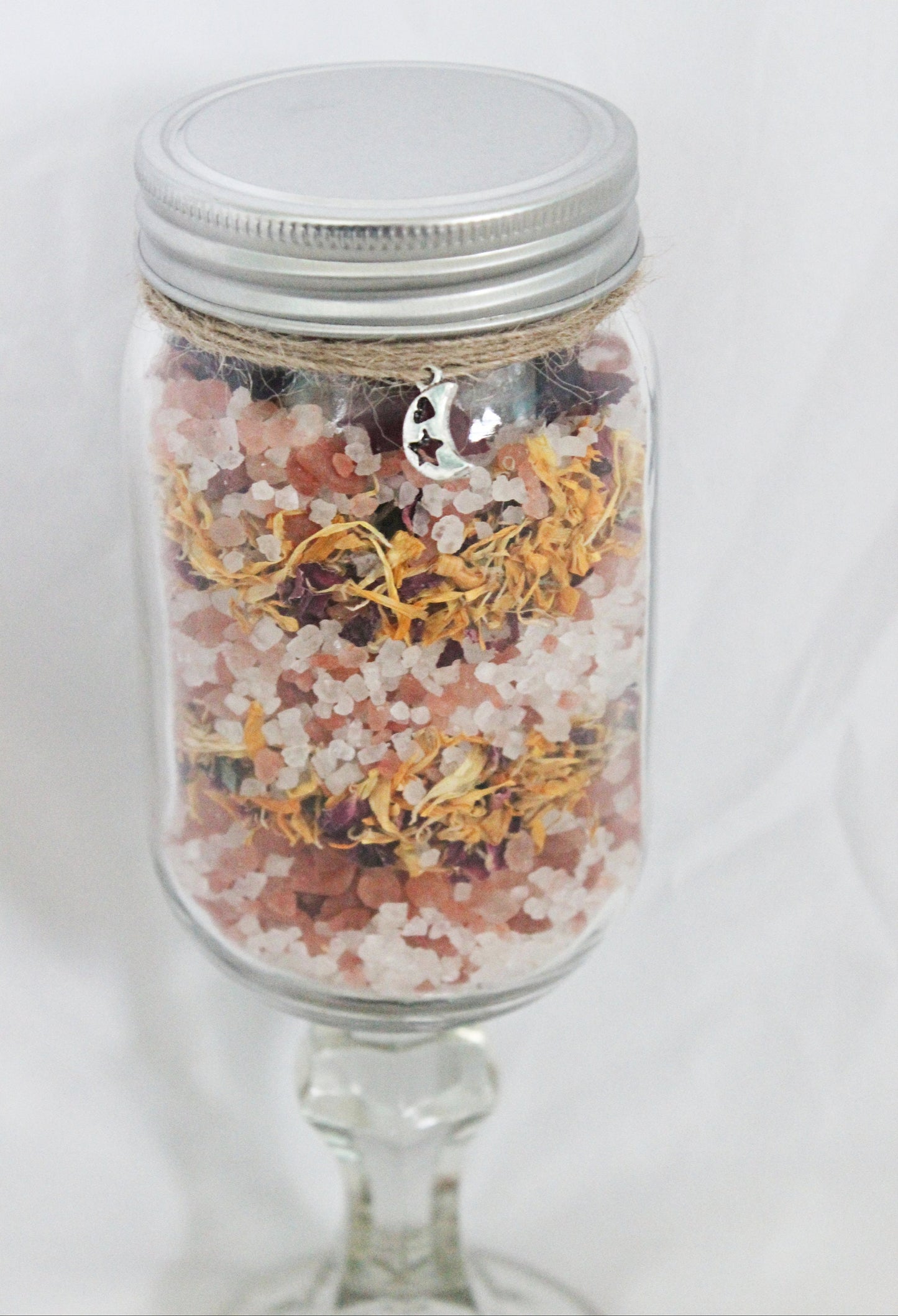 Rose Quartz Himalayan Bath Salts - Wildflower Moon Magic