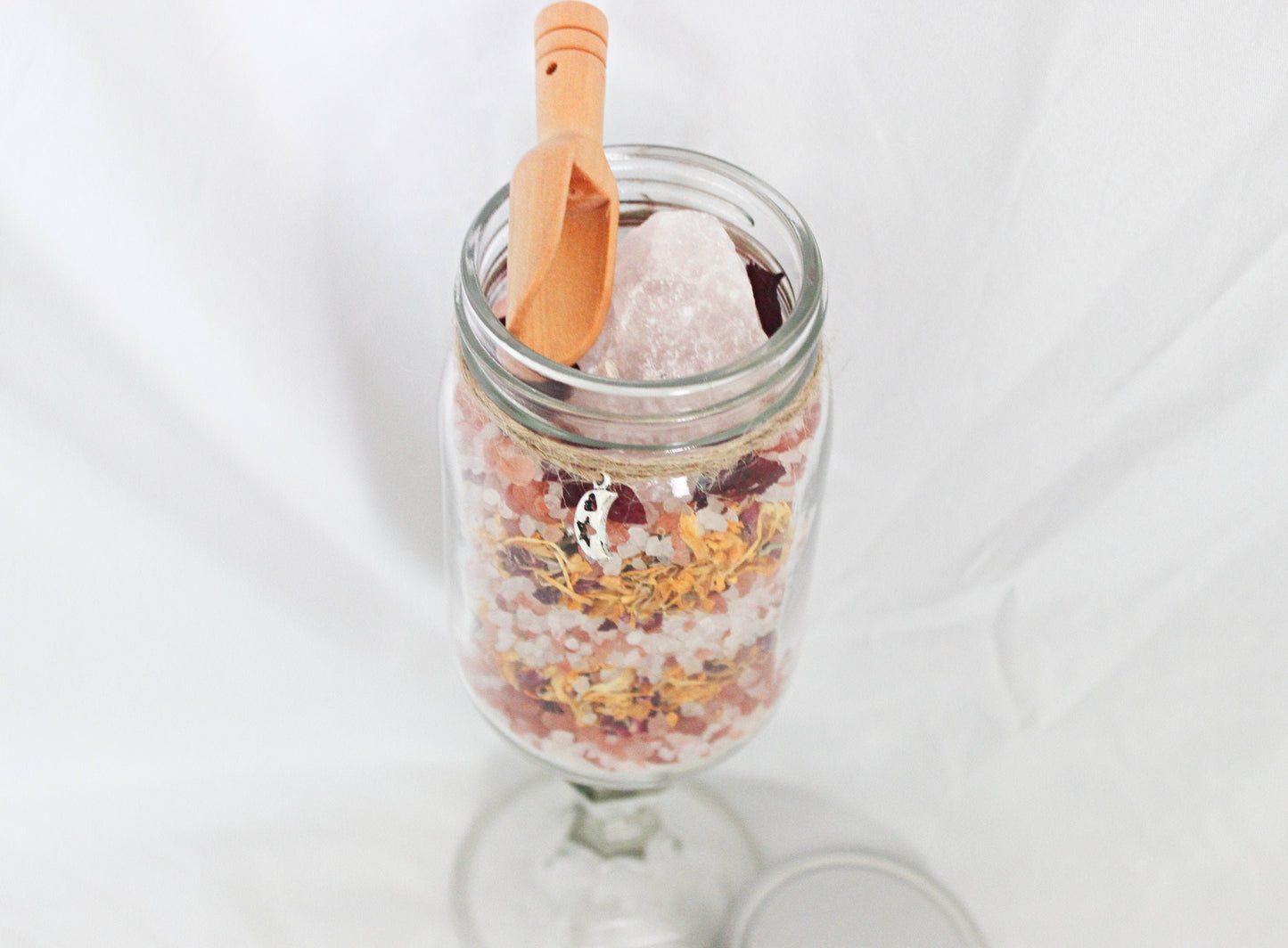 Rose Quartz Himalayan Bath Salts - Wildflower Moon Magic